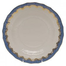 Herend Fish Scale Blue Dessert Plate