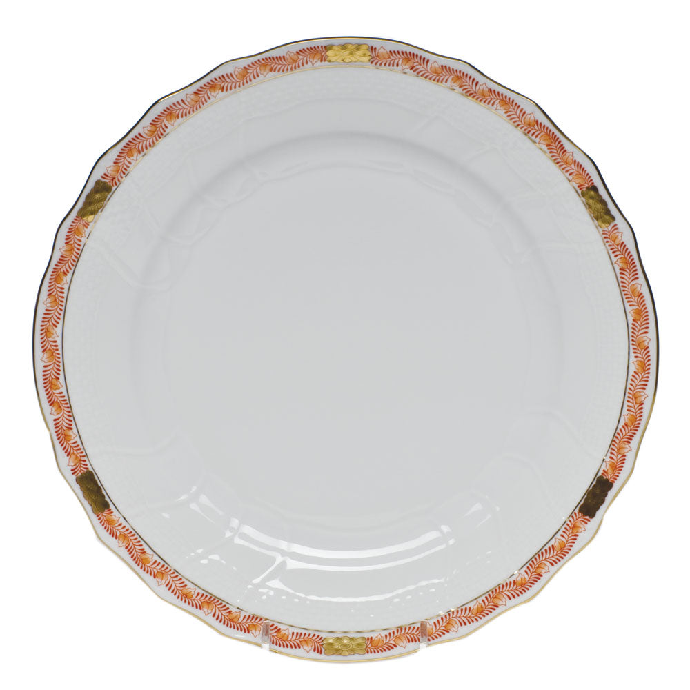 Herend Chinese Bouquet Garland Rust Dinner Plate
