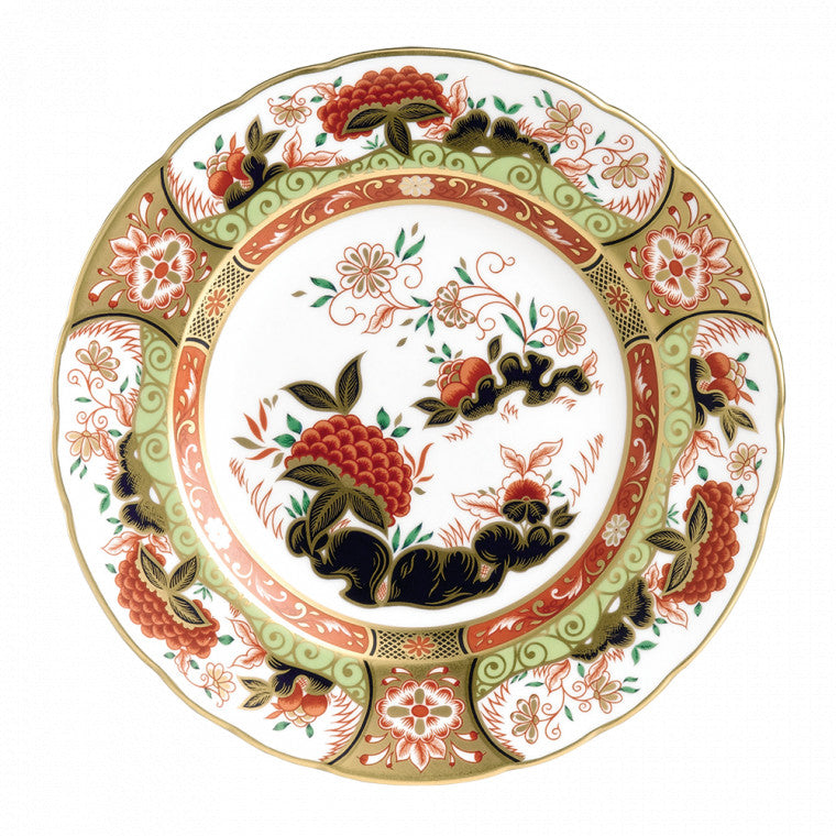 Royal Crown Derby Imari Accent Plate, Golden Peony