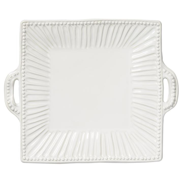 Vietri Incanto Stripe Square Handled Platter
