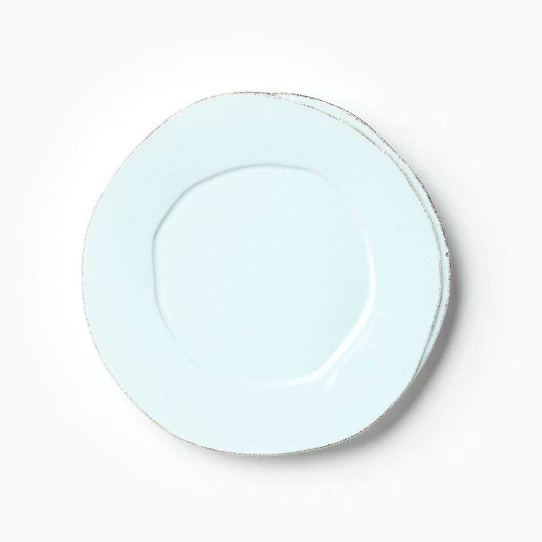 Vietri Lastra Salad Plate, Aqua