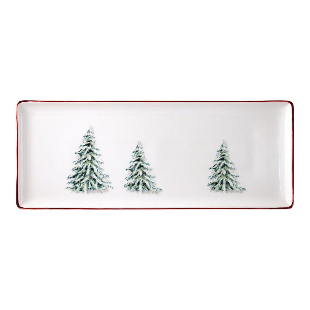 Gien Filet Noel Oblong Serving Tray