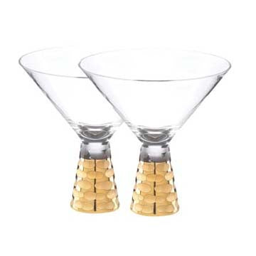MICHAEL WAINWRIGHT Truro Gold Martini Glass,