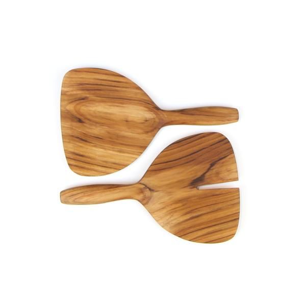 Teak Wide Serving Set