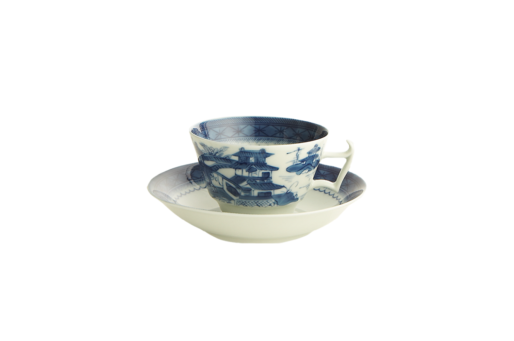 Mottahedeh Blue Canton Tea Cup & Saucer