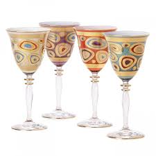 Vietri Regalia Wine Glass, Cream