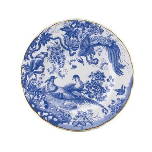 Royal Crown Derby Blue  Aves Salad Plate