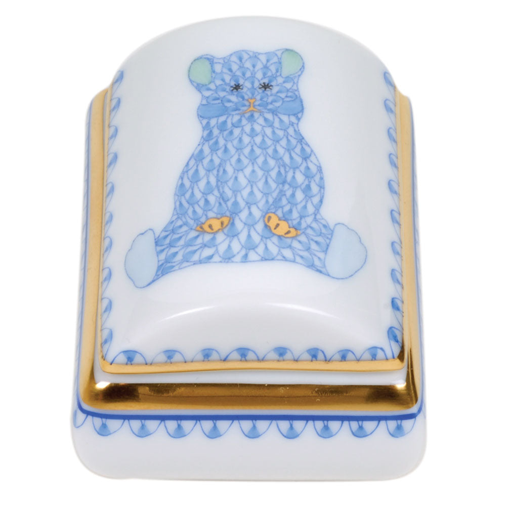 Herend Tooth Fairy Box, Blue